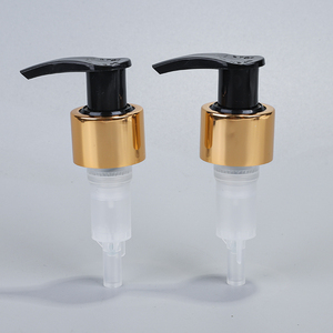 Vente en gros de pompe à lotion en plastique 28 410 24 410 28 <span class=keywords><strong>415</strong></span> avec collier en aluminium doré brillant pour pompe à shampoing - Product Image 6