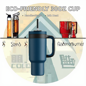 Eco-Friendly Vacuum Insulated Stainless Steel Tumbler 40oz/30oz Custom Logo Handle for BPA Free Leak-Proof - Product Image 2