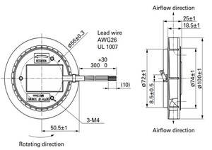 10025 10Cm 5V 12V 24V 48V 100X25Mm DC Động Cơ Không Chổi Than Quạt Ly Tâm Cho Máy Lọc Không Khí - Product Image 5