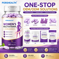Capsules multivitaminées pour femmes, extraits d'herbes, fer, biotine |   Complément alimentaire pour le soutien immunitaire et énergétique, 60 unités, marque privée OEM
