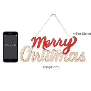 OEM ODM all'ingrosso <span class=keywords><strong>di</strong></span> <span class=keywords><strong>legno</strong></span> <span class=keywords><strong>di</strong></span> <span class=keywords><strong>natale</strong></span> appesa a muro segno <span class=keywords><strong>di</strong></span> targa per feste decorazioni per feste - Product Image 4