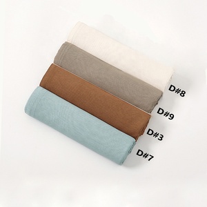 JYL Coton Modal Hijab Écharpe Léger Respirant Solide Plaid Motif Rayonne Modal <span class=keywords><strong>Voile</strong></span> Musulman Prêt à Expédier - Product Image 4