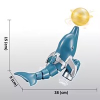 2.4GHZ Mini Bateau Simulation Robot Poisson RC Requin Natation Jouet Eau Natation RC Dessin Animé Dauphin Bateau Eau Jouets