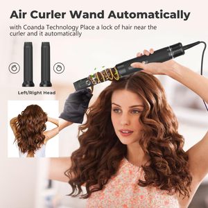 Sèche-cheveux ionique pliable 7-en-1 multifonctionnel avec buse, diffuseur, lisseur, peigne et boucleur, moteur BLDC, idéal pour la maison et les hôtels - Product Image 4