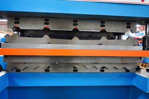 Hot bán nhà máy bán hàng trực tiếp hai lớp hai lớp ibr tráng men ngói Roof <span class=keywords><strong>deck</strong></span> tấm kim loại làm cuộn tạo thành máy - Product Image 2