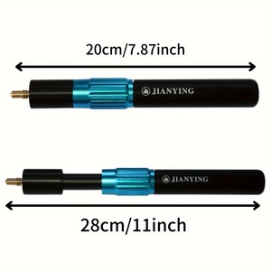 Accessoires de billard JIANYING, extension de queue de billard de 28 cm/11 pouces, pour le snooker et la queue de billard de 9 points. - Product Image 6