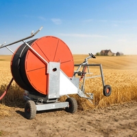 Sistema de Riego con Carrete de Manguera Serie JP, Accionamiento por Turbina de Agua, Retracción Automática de Manguera, Cañón de Riego Galvanizado, Ahorro de Agua, Directo de Fábrica