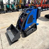 Livraison Gratuite Chine – Chargeuse Compacte sur Chenilles 550 kg CE/EPA, Équipée de Godets, Trancheuses et Lame Rotative