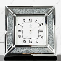 Jam Dinding Persegi Berlian Romawi Dekorasi Modern Jam Dinding Dekorasi Rumah