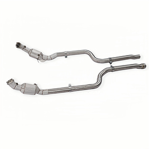 Collecteur d'échappement (Downpipe) pour Mercedes-Benz CLS300 CLS350 CLS400 W218 3.0T V6 en acier inoxydable SS304 avec isolation thermique – Amélioration de la puissance - Product Image 2