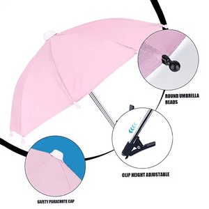 1 pezzo creativo Mini ombrello supporto per telefono, universale supporto impermeabile per smartphone, portatile all'aperto pioggia e accessori per <span class=keywords><strong>sole</strong></span> - Product Image 6