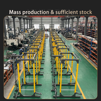 Rack de musculation multifonctionnel avec système de tirage vertical et de rameur pour l'entraînement de force à domicile CE YR-H022