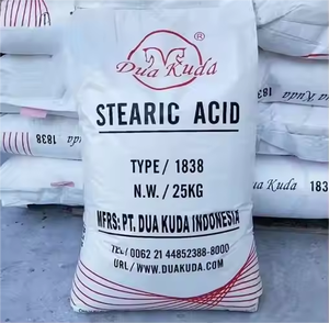 Matière première organique chimique de qualité alimentaire cosmétique en gros 1820 1801 1898 poudre d'acide stéarique CAS 57-11-4 flocons d'acide stéarique - Product Image 1