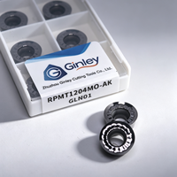 Insertos de Fresado de Aluminio RCGT RPMT1003MO/RPGT0802/RCGT1204 RPMT1204MO-AK para Mecanizado de Aluminio, Cobre y Metales No Ferrosos