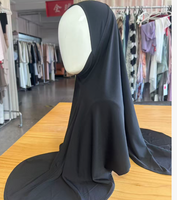 Voile de tête respirant basique 2026 en jersey extensible doux avec maille intérieure, Hijab sport instantané Ninja Najwa pour femme