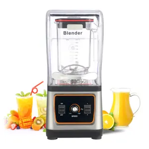 Factory Direct Sale high speed big power ice blender electrical food processorr Food Mixer Smoothie machine commercial durable