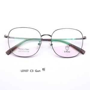 CROZ L0107 Monture <span class=keywords><strong>de</strong></span> lunettes pour <span class=keywords><strong>femme</strong></span>, style professionnel, design géométrique, monture intégrale, pieds en métal à mémoire <span class=keywords><strong>de</strong></span> forme, verres en PC, grande <span class=keywords><strong>taille</strong></span> 57 mm - Product Image 4