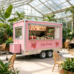 Remorque alimentaire commerciale avec fenêtre de service et comptoir réfrigéré pour salades et bols de quinoa au parc de Rotterdam - Product Image 1