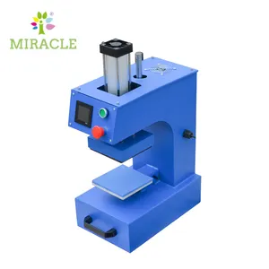 15x15 Heiß press maschine 15x15cm Pneumatische Logo-Druckmaschine für den kleinen Textildruck