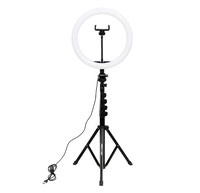Lampe annulaire LED en forme de cœur pour maquillage et selfies, 30 cm (12 pouces)