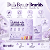 Pack Nutrition Quotidienne Cheveux, Peau & Ongles Marque Blanche avec Biotine, Zinc, Vitamine C, Collagène – Fabricant de Suppléments OEM ODM