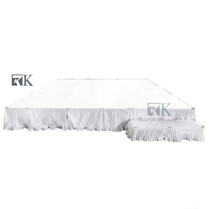 Scène de plate-forme blanche à haute brillance pour les mariages Vente de scène à installation rapide - Product Image 1
