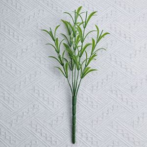 <b>Artificial</b> Greenery Plant Silk Leaves Bouquet For Home Decor Indoor Use High Simulation Evergreen Plastic Flowers - Product Image 2