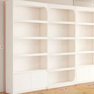 ชั้นวางสินค้าร้านแม่และเด็ก ตู้ร้านเสริมสวย ตู้โชว์เครื่องสำอาง ตู้โชว์เครื่องประดับ ตู้โชว์ผลิตภัณฑ์ดูแลผิวและเล็บ ตู้โชว์ไม้สีขาว - Product Image 6