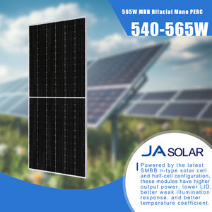 Paneles Solares JA <span class=keywords><strong>JAM72D30</strong></span> <span class=keywords><strong>540</strong></span>-565GB 540W 545W 550W 555w 560w 565w Alta Eficiencia Tipo N Bifacial Doble Vidrio para Sistema Solar JA - Product Image 3
