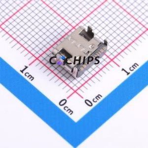 HX TYPE-C 16P SMT-L6.5 USB Connector SMD Connector Type-C Female Horizontal Mount 16P - Product Image 2
