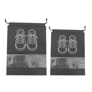 Sac à cordon non tissé à motif personnalisé pour chaussures, jouets, housse anti-poussière - Sacs à cordon - Product Image 4