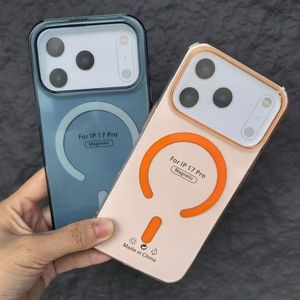 Étui de téléphone magnétique transparent de luxe à chargement sans fil pour iPhone 17 Air 16 15 14 13 12 11 Plus Pro Max, coque arrière <span class=keywords><strong>rigide</strong></span> en PC - Product Image 6