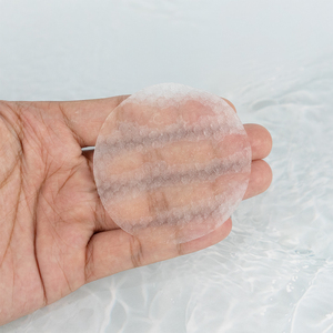 Tampon tonifiant semi-gel transparent blanc uni, texture gelée, effet rafraîchissant, doux et purifiant, populaire et invisible - Product Image 1