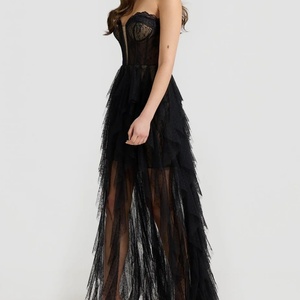 Nouvelles robes élégantes décontractées de luxe, costumes d'Halloween, robes moulantes en maille double couche pour femmes, été - Product Image 2