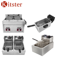 Friteuse à huile de qualité professionnelle en acier inoxydable avec minuterie 4L Friteuses électriques profondes pour poulet frit
