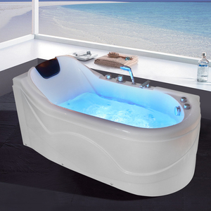 Bañeras de Diseño Clásico RELAX en Oferta, Bañera de Esquina Acrílica Blanca, SPA, Bañera Sexual con Grifo y Almohada - Product Image 2