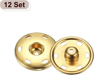 HARFINGTON Ensemble de boutons-pression à coudre en métal, attaches à pression pour sacs à main, vêtements, etc. - Product Image 3