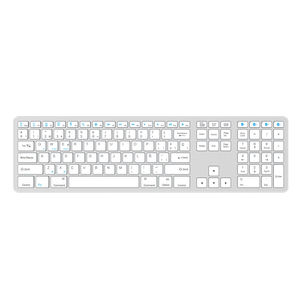 คีย์บอร์ดไร้สายคุณภาพสูงแบบ OEM รูปแบบภาษาสเปน คีย์บอร์ดบลูทูธ Teclado Holografico สำหรับ Macbook - Product Image 1