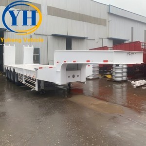 Remorque surbaissée à trois essieux de bonne qualité, 50 tonnes, à <span class=keywords><strong>vendre</strong></span> |   Essieu de marque Fuwa, réputé |   Fournisseur de remorques à plateau semi-remorque à 3 essieux - Product Image 5