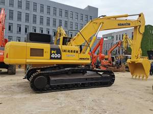 Excavatrice sur chenilles Komatsu PC400-8 d'occasion, d'origine japonaise, 40 tonnes, avec moteur, boîte de vitesses et alternateur, pour projets miniers et de carrières - Product Image 1