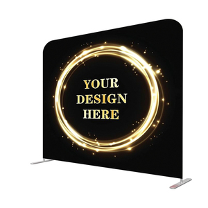 Stand Display Kain Tension Kustom Bolak-Balik untuk Iklan, Backdrop Kain Cepat Pasang, Sarung Bantal Backdrop - Product Image 1