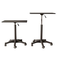 Table relevable mobile réglable en hauteur avec roulettes, bureau d'appoint multifonctionnel moderne et simple pour chambre à coucher, table d'ordinateur