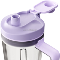 Blender personnel portable 500W pour smoothies et milkshakes, 4 lames en acier inoxydable, blender de table compact, broyage de glace, sans BPA