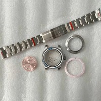 Kit d'assemblage de montre en acier inoxydable NH35/NH36 avec logo S, accessoires de boîtier de 40 mm, kit complet de rétrofit, Chine