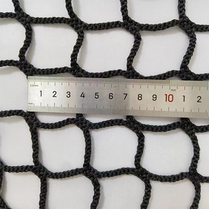 Filet de <span class=keywords><strong>sport</strong></span> en nylon noir de haute qualité 35x35mm pour entraînement de cricket, filet de toit pour football, filet de protection en nylon pour golf - Product Image 6