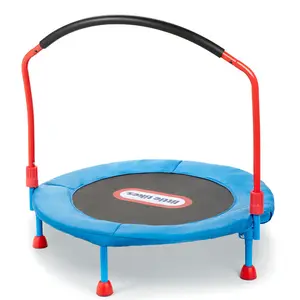가족 어린이 실내 55 인치 트램폴린 홈 작은 아이 탄성 점프 침대 놀이터 장비
