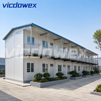 VICDOWEX Edificio Prefabbricato Durevole a Forma di T per Uffici e Alloggi del Personale