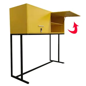 Rangement extérieur casier à vélo meubles sur voiture capot parc stockage armoire métallique personnalisé acier garage boîte outils casiers