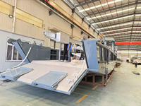 Bateau de débarquement de 14 m en aluminium, bateau de travail ultime à double pont, bateau de débarquement à vendre