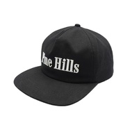 Ontwerp Uw Eigen Borduurlogo Pre Gebogen Rand Ongestructureerde 5 Panel Custom Katoen Snapback Hoeden Cap